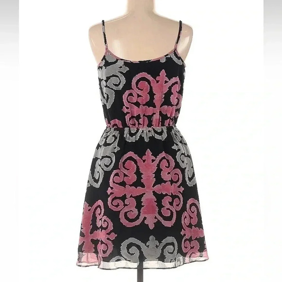 Banana Republic Milly Collection Collaboration Navy Pink Cocktail Dress Size 6 S - Picture 3 of 4